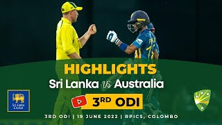 Sri Lanka vs Australia 2022 - 3rd ODI Highlights
