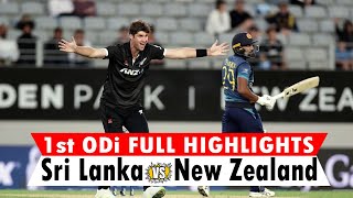 Sri Lanka vs New Zealand 1st Odi 2023 Match Highlights 2023